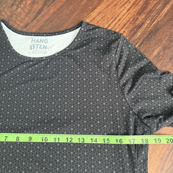 Hang Ten Long Sleeve Rash Guard Swimwear Top Floral Tropical Pattern Size L - Picture 3 of 6